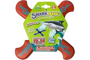 COLORADO BOOMERANGS Shark Rang Red Boomerang - Great Beginner Boomerang for Kids or Adults. Soft and Safe.