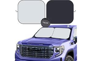 kinder Fluff Certificato Parasole Auto Parabrezza con 99,87% UV Sole Protezzione- Riflettenti Tende per Parasole Auto Parabrezza interno-60x73cm Interni Accessori Auto Tendine Parasole Auto 2X(XL)