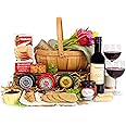 Gourmet Cheese & Red Wine Hamper – Luxury Food Gift Basket for Wine & Cheese Lovers
