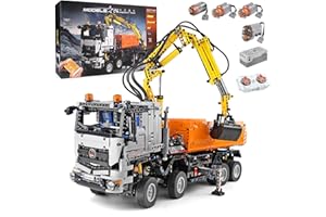 SDXFUWA 19007 Tecnica Escavatore Veicolo Set di Costruzione, RC/APP Kit di Costruzione Camion di Controllo per I Bambini di 14 Anni e Più (2,819 pezzi)