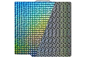 Cavabien 257.5 x 257.5mm PEA Building Plate Smooth Football Tattoo e Liscio Cone Pattern per Bambu Lab X1C/X1E/P1P/P1S/A1 Letto Riscaldato Molla Acciaio Flessibile Piattaforma 3D Stampante