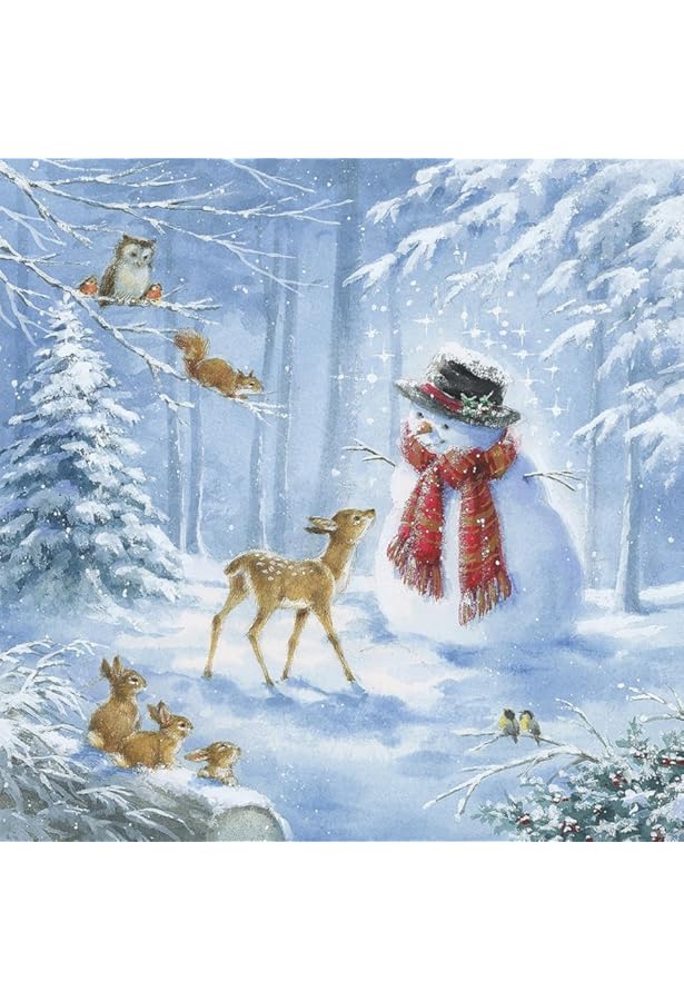 Herfst Kerst en Winter papieren servetten voor een smaakvolle