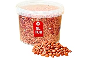 Beewarm Premium Wild Bird Food – Peanuts Whole for Garden Birds – High Energy Wild Food, No Mess Bird Feed for All Species (5L Tub, Peanut Whole)