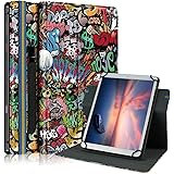 DINGGUAGUA Funda Universal para Tablet 10 10.1 Pulgadas Soportes Giratorios de 360°para Tablet YOTOPT/HOTREALS/MEBERRY/BEISTA