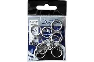 ‎TEAM DEEP SEA Team Deep Sea Salty Splitring Stainless Steel - Hohe Tragkraft - Verwindungsfrei - Ideal für Norwegen