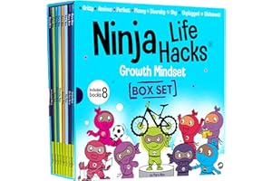 Ninja Life Hacks Growth Mindset 8 Book Box Set (Books 9-16: Perfect, Money, Anxious, Gritty, Dishonest, Shy, Unplugged, Diversity)