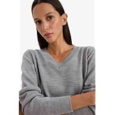 DeFacto Relax Fit Yumuşak Dokulu V Yaka Basic Triko Kazak C4024AX25WN