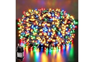 MOLVCE LED ljusslinga för utomhus/inomhus RGB 20m 200 LED, IP44 vattentät, julgran, 8 lägen + timer + minne för trädgårdsdeko