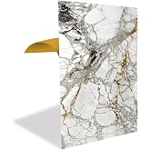 Tink Kendinden Yapışkanlı Yeni Taş Mermer Desenli PVC Panel, Yapışkanlı Yer Zemin Kaplama, Duvar Kaplama, Fayans &Ccedil;ıkartması 4