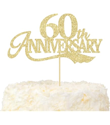 Cake Topper "Aged To Perfection" Con Glitter Dorato - Decorazione Per Torta Pensionamento, Compleanno, Anniversario, Vino