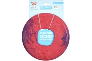 WEST PAW Seaflex Sailz Dog Toy Flying Disc – Machine Washable Dog Toys for Moderate Chewers – Eco-Friendly Zogoflex Toys for Dogs – Perfect for Gnawing, Fetch, Catch, Pet Training – Hibiscus