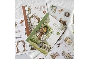 ‎ARPAPER Arpaper Sticker Scrapbooking Zubehör Journal Sticker Set 20 Bullet Journal Dekorationen für Scrapbooking, Alben, Notizblöcke, Mobiles（Forest Sticker 1）