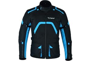 Jet Kurtka motocyklowa, męska, tekstylna, wodoodporna, pancerna, średniej długości, zamek błyskawiczny, tylna kieszeń, ARMADA