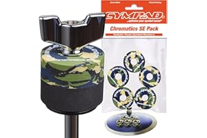 Cympad Camuflaje Chromatics Foam Cymbal Pad Set - Arandelas de espuma con memoria de alta densidad para mejorar el sonido y la durabilidad, se adapta a todos los soportes de platillos - 40/15mm