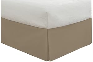 FRESH IDEAS Klassische Bettwäsche, 35,6 cm, plissiert, Kingsize, Mokka