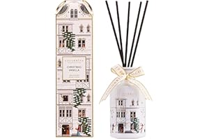 ‎COCORRÍNA COCORRÍNA Weihnachten Raumduft mit 8 Duftstäbchen 200ml, Christmas Vanilla, Langanhaltend, Home Duft ätherisches Öl Reed Diffusor für Badezimmer Regal Dekoration