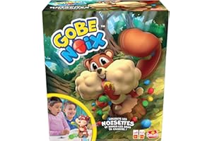 GOLIATH Gobe Noix – Juegos de Velocidad de Sociedad Divertidos para niños – A Partir de 4 años – Ayuda a la Ardilla a Recoger avellanas – Juega en Familia o Entre Amigos – 2 a 4 Jugadores
