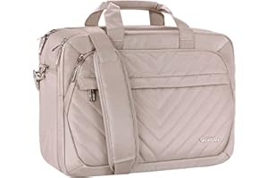 VANKEAN Borsa portatile da 17 pollici, valigetta espandibile TSA per donne moda, per Computer, impermeabile con tasca RFID, borsa da lavoro per donne messaggeri per autobus/viaggi/College, rosa