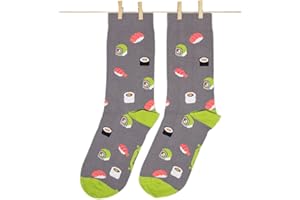 Roits Calze Avocado Nero Uomo Donna - Calzini Fantasia Divertenti Disegni Colorati Originali Simpatici Accessori Regalo Frutta