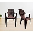 RW REST WELL Mystique Plastic Chair | Matt and Gloss Pattern | for Dining Room, Bedroom, Kitchen, Living Room | Strong & Sturdy Structure | 1 Year Guarantee (2)