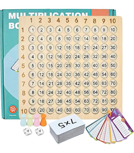 thumbnail image 2 of BAKAM Wooden Multiplication Board Game With Flash 2 of 12