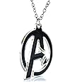 Marvel Avengers Logo Pendant Necklace - Super Hero Cosplay - Gift Box Included