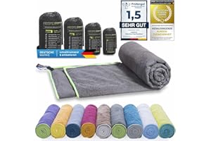 ‎LIGHTDRY LightDry® Original Mikrofaser Sporthandtuch Backpack Reise-Handtuch - Sport & Fitness Badehandtuch saugfähig, leicht & antibakteriell und extrem schnell trocknend
