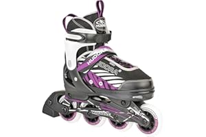‎HUDORA HUDORA Inline Skates Mia/Leon - Inliner für Kinder/Jugendliche & Erwachsene in versch. Größen & Farben - Roller Skates bis zu 4 Größen verstellbar - Bequeme & stilvolle Rollerskates