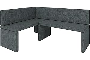 ‎FURNISTAR Eckbank Akiko Corner Bench - Eckbankgruppe für Ihrem Esszimmer, Küche modern, Sitzecke, Essecke. Perfekt für Küche, Büro und Rezeption. Solide und Starke Verarbeitung. (INARI 96, 142x196cm Links)