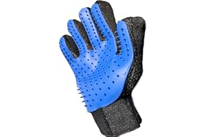 IDEARES Pet Grooming Glove, Upgraded Pet Brush Glove with 259 pins, Grooming Mitt For Dogs, Cats, Rabbits & Horses with Long/Short/Curly Hair (right hand)