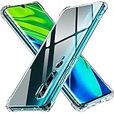 ivoler Klar Silikon Hülle für Xiaomi Mi Note 10 / Xiaomi Mi Note 10 Pro mit Stoßfest Schutzecken, Dünne Weiche Transparent Sc