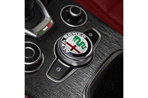 HENGYUESHANG Pegatina con logotipo para Alfa Romeo (50 mm), color plateado