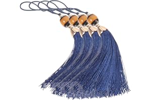 CORHAD 4 Pcs Tassels for Curtains and Banners Small Decorative Tassel Pendants for Crafts Home Decor and Table Settings Versatile Tassels for Creative Projects