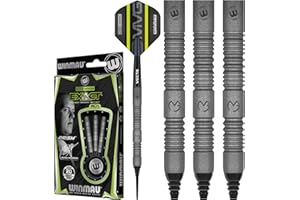 WINMAU Michael Van Gerwen MvG ExAct 18 gram Softip Tungsten Darts Set with Flights and Stems (Shafts)