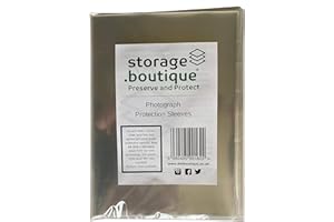 .boutique, Storage.boutique Archive Standard Photograph Protection Sleeves, Acid Free (A5 (50))