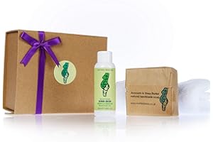 Motherlylove SENSITIVE SKIN Gift Box - 100% Natural & Vegan: Soothing Repair Oil & Avocado + Shea Butter Soap - Made in UK by an Expert Midwife