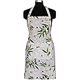 AIRWILL, 100% cotton designer aprons, sized 65cm in width and 80cm in length with 1 center pocket, adjustable buckle on top and 2 long ties on both 2 sides. Pack of 1 piece.