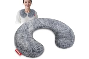 Comfheat Lavender Mikrowellen-Nackenkissen zur Schmerzlinderung, wärmbar/kühlbare mikrowellengeeignete Nackenwärmer mit Aromatherapie, abnehmbarer und waschbarer Bezug