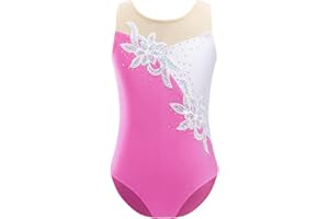 Freebily Maillot Brillante de Danza para Niña sin Manga Leotardo de Ballet Body Elástico Clásico Mono de Gimnasia Deportivo Yoga