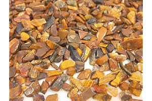 Perlin Juego de 500 piedras preciosas pequeñas, piedras curativas, sin agujeros, piedras semipreciosas (ojo de tigre 4 ~ 8 mm)