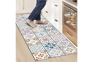 NIVELLPUBLICITARI Alfombras Vinilicas para el Hogar 120 x 60 - Alfombra Vinilica Cocina Resistente y Antitropiezos - Alfombra Cocina Lavable Antideslizante para Interior/Exterior - Alfombras de Vinilo Esponjosas