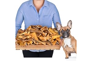 LOVELY DOG Cuoio capelluto di manzo per cani 12 cm 5 kg (circa 115-125 pezzi) | Snack da masticare essiccati di cuoio capelluto di manzo | 100% naturale | Essiccato all'aria | Senza cereali