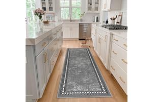 Homcomodar Runner Rug for Kitchen 50x150cm Non Slip Hallway Rug Runner Washable Area Rug Runner Non Shedding Floor Carpet Runner for Laundry Besides
