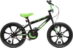 XN BMX 18" 7 Spoke MAG Wheel Freestyle Bike Gyro Stunt Pegs Kids Boys Girls
