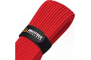 Brotree Paracord 4mm 9 Hebras Cuerda de 100% Nylon (15m, 30m, 50m) Tipo III Cuerda de Paracaídas para Supervivencia, Al Aire Libre, Bricolaje - 280kg Carga de Rotura (Rojo, 30m)