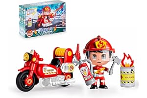 Pinypon Action - Moto da Pompiere con 1 Personaggio Giocattolo, 700014783