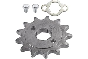 X AUTOHAUX 1 Set 520 Style 13 Teeth 20mm ID Motorcycle Front Engine Sprocket Fit for 50cc 70cc 110cc 125cc Motorcycle Dirt Pit Bike Mini Bike ATV Go Kart Quad