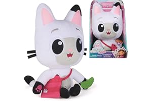 SPIN MASTER Gabby's Dollhouse: The Movie, Meow-mazing Interactive Pandy Paws Plush Toy with 3 Accessories and Removable Bag, Kids Toys for Girls and Boys Ages 3 and Up