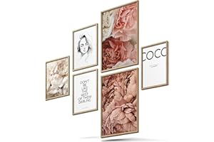 BLCKART Ensemble d’affiches Coco, de qualité supérieure, avec des images recto-verso, élégantes, pour la décoration du salon, 2 au format A3 et 4 au format A4, sans cadre