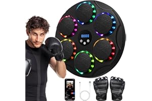 ChicDwell Smart Music Boxing Machine, Wall Mounted Punching Machine with Bluetooth, 9-Level Speed & Mode Adjustment，Musical Boxing Machine for Adults and Kids, Boxing Music Machine